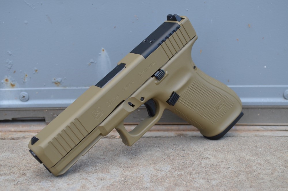 Glock 20 G5 MOS X-Werks Coyote Tan New Optic Ready G20 10mm-img-0