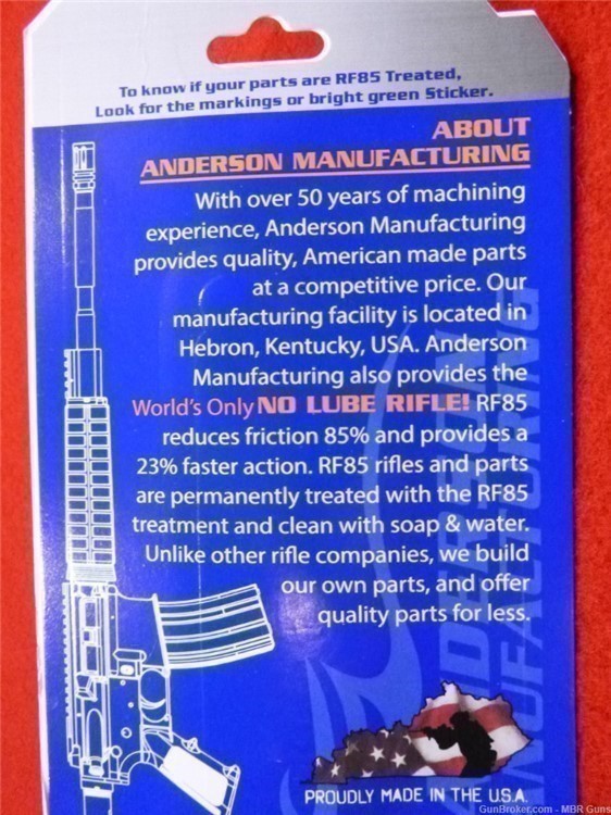 Anderson Mfg Nickel Boron AR 15 Bolt Carrier Group M16 5.56/.300 BLK PKG-img-1