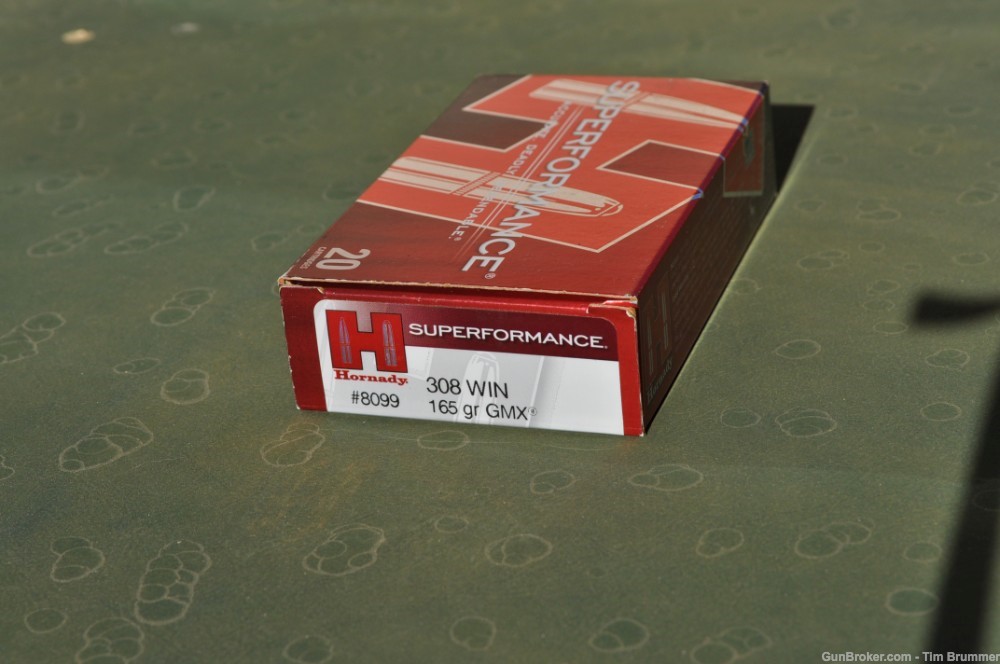Hornady Superperformance 308 Win. 165 gr. GMX  15 rounds-img-1