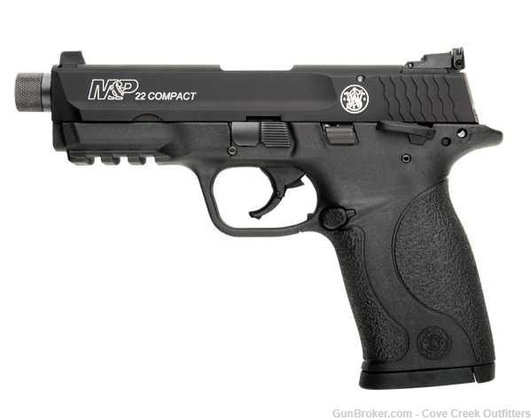 Smith & Wesson M&P22 Compact Suppressor Ready 22LR 10199 Free 2nd Day Air-img-0