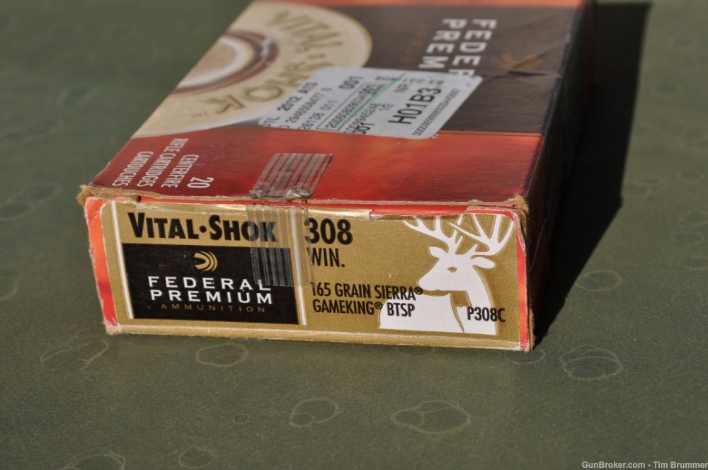 Federal Premium Vital Shok 308 Win. 165 gr. Sierra Gameking BTSP-img-2