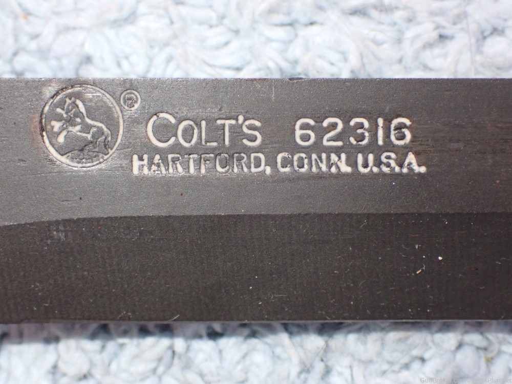 US VIETNAM COLT M-16 1970'S M7 FACTORY BAYONET WITH SCABBARD MINT-img-17