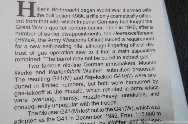 'S GARANDS GERMAN SELF LOADING RIFLES OF WORLD WAR II REFERENCE BOOK-img-4