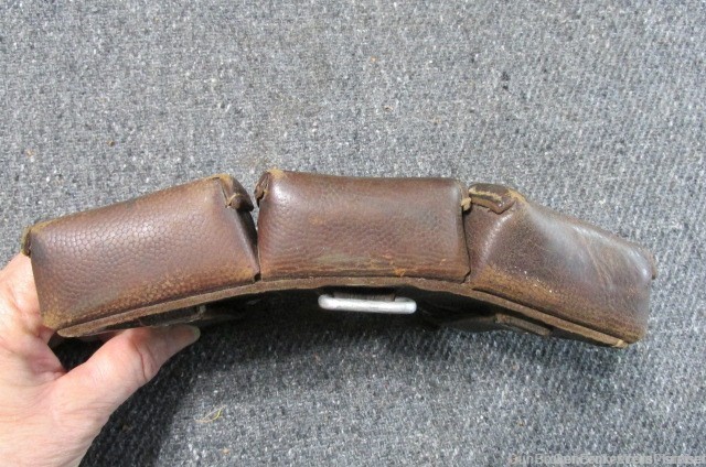 GERMAN WWII LUFTWAFFE MAUSER 98K 3 POCKET AMMO POUCH 1936 DATED CARL ACKVA-img-2