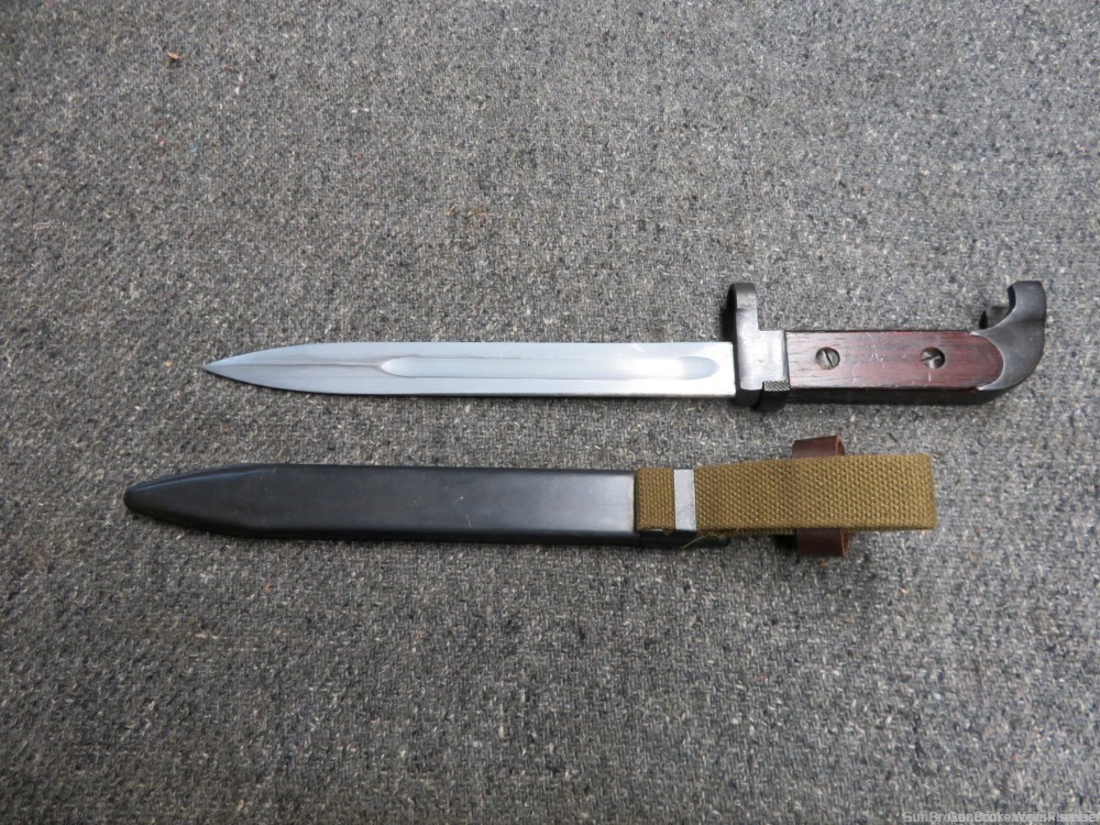 CHINESE POLYTECH NORINCO TYPE 56 AK-47 BAYONET WITH SCABBARD EXCELLENT-img-2