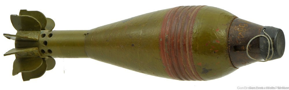 CHINESE 60MM HE MORTAR ROUND TYPE 83 INERT (EXCELLENT CONDITION)-img-1