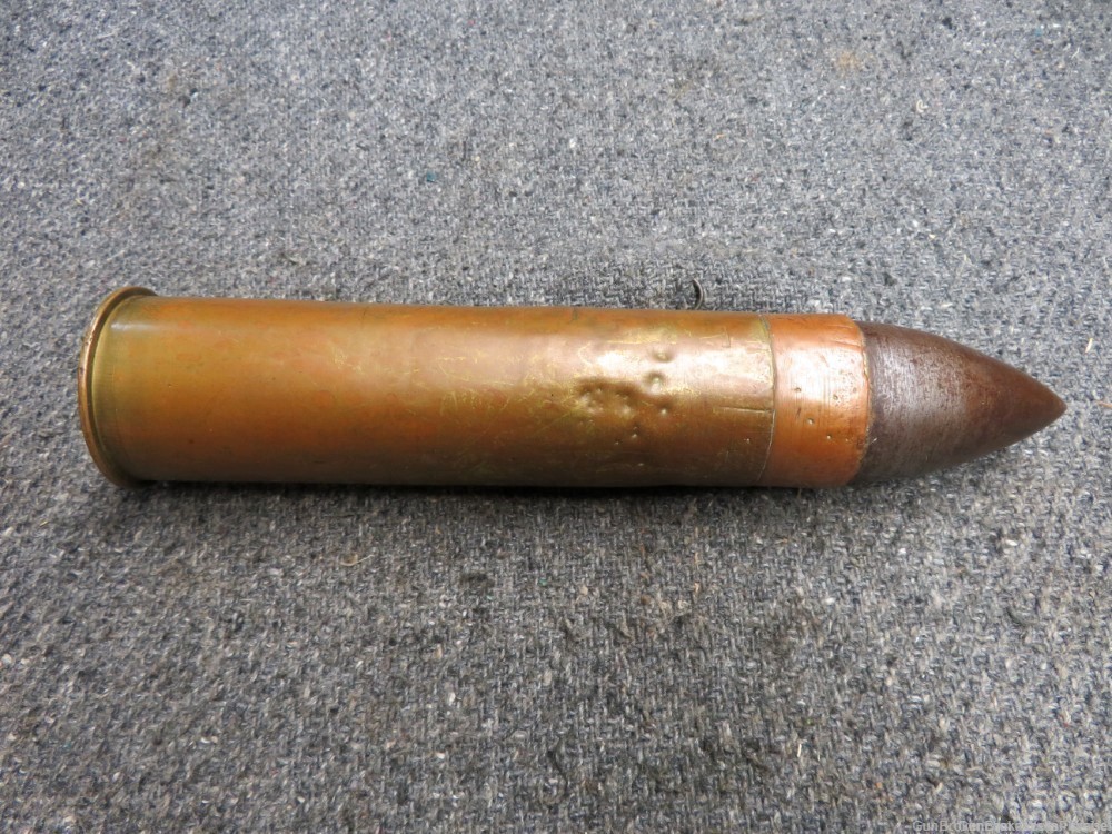 SPANISH AMERICAN WAR WINCHESTER HOTCHKISS 37MM CANNON ROUND DATED 1892-img-2