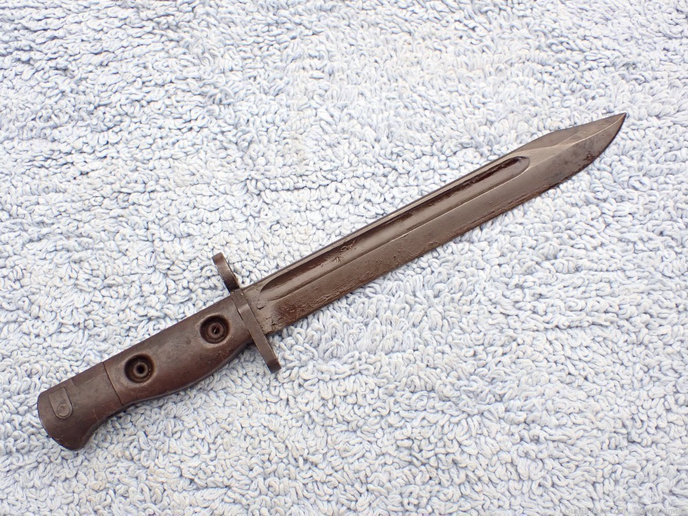 AUSTRALIAN LITHGOW L1A2 FN FAL RIFLE BAYONET WITH SCABBARD (EXCELLENT)-img-3