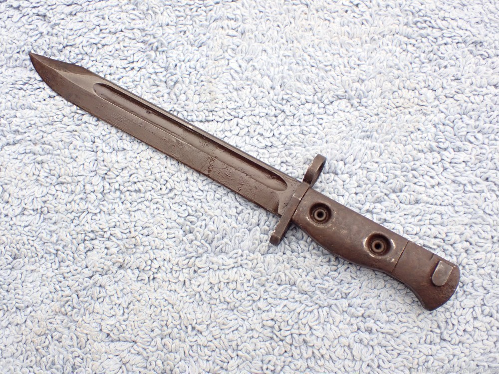 AUSTRALIAN LITHGOW L1A2 FN FAL RIFLE BAYONET WITH SCABBARD (EXCELLENT)-img-4