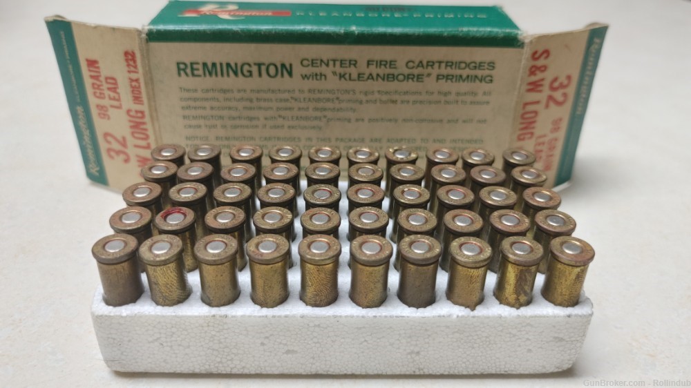Remington .32 S&W Long 98 Grain Index 1232 Full 50 Rounds Retail Box-img-10