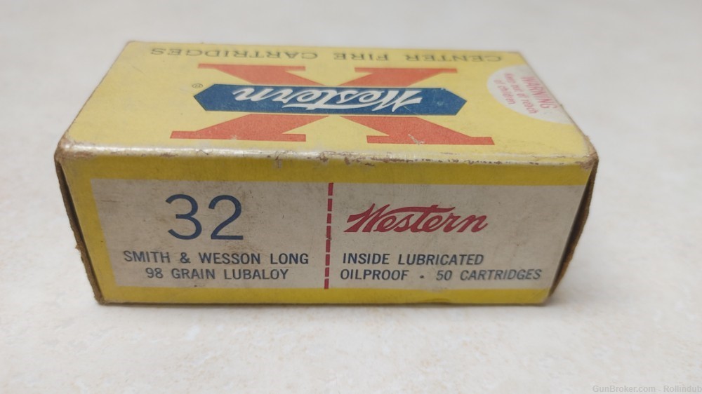 Western .32 S&W Long 98 Grain Labaloy Full 50 Rounds Retail Box-img-2