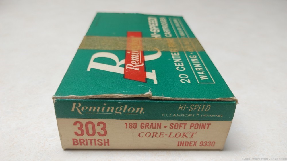 Remington Hi-Speed .303 British 180 Grain Core-Lokt SP Index 9330 20 Rounds-img-3