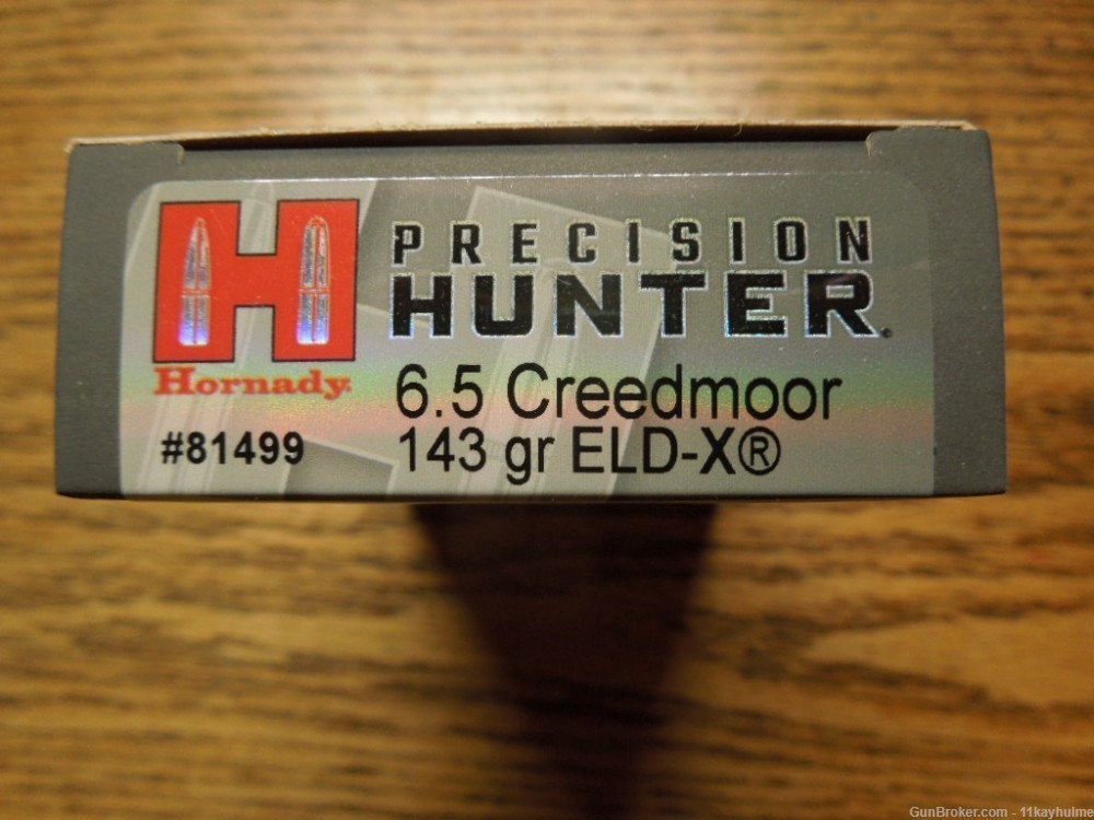 200rds 10 Boxes Hornady 143gr 6.5 Creedmoor ELD-X Red Ballistic Tip #81499-img-2