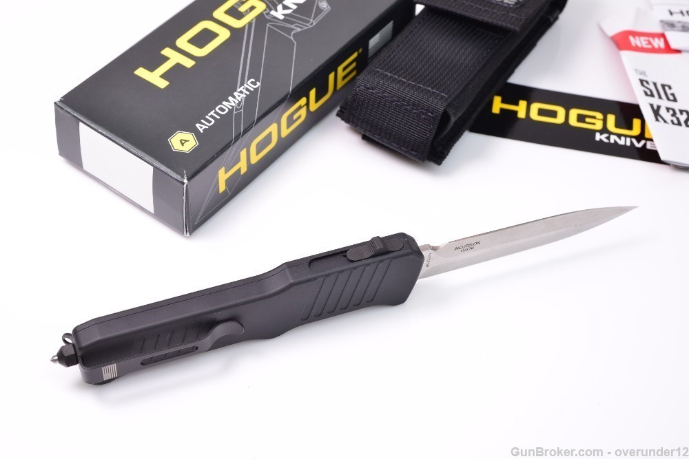 Hogue FullSize Incursion Tactical AUTO OTF Knife 154CM  + sheath AUTHENTIC -img-11