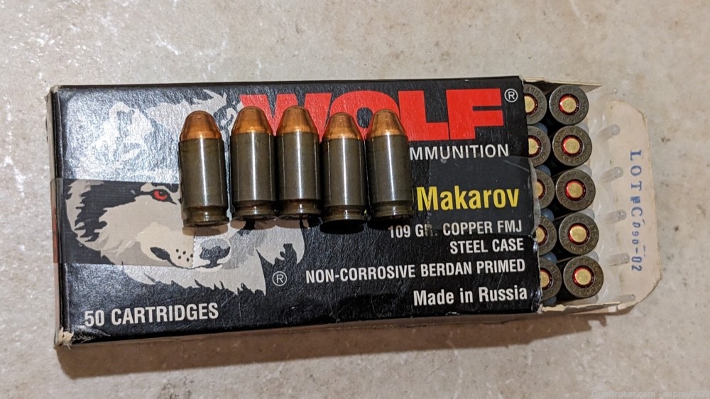 450 Rounds 9mm Makarov Ammo FMJ by Blazer & Wolf-img-5