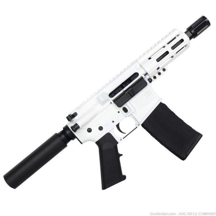 AR15 Micro .300 Blackout Pistol 5" Barrel 4" M-Lok Handguard- Storm Trooper-img-0