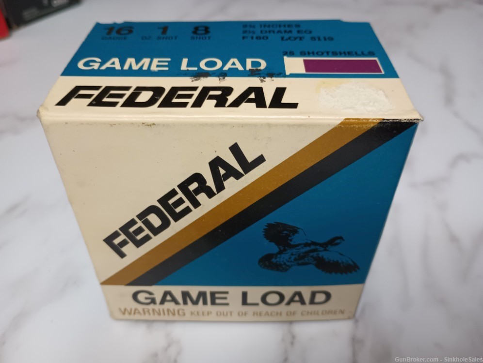 Federal 16ga Game Loads Full Box-img-0