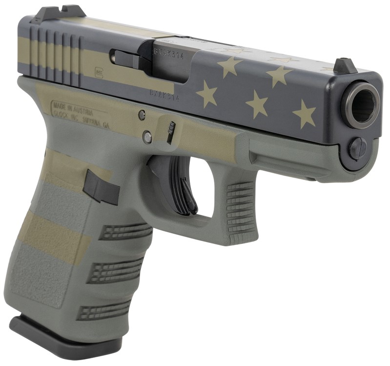 Glock G23 Gen3 40 S&W Pistol 4.02 Operator Flag Cerakote PI2350204OP-img-2