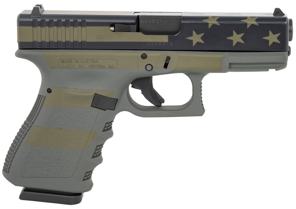 Glock G23 Gen3 40 S&W Pistol 4.02 Operator Flag Cerakote PI2350204OP-img-0