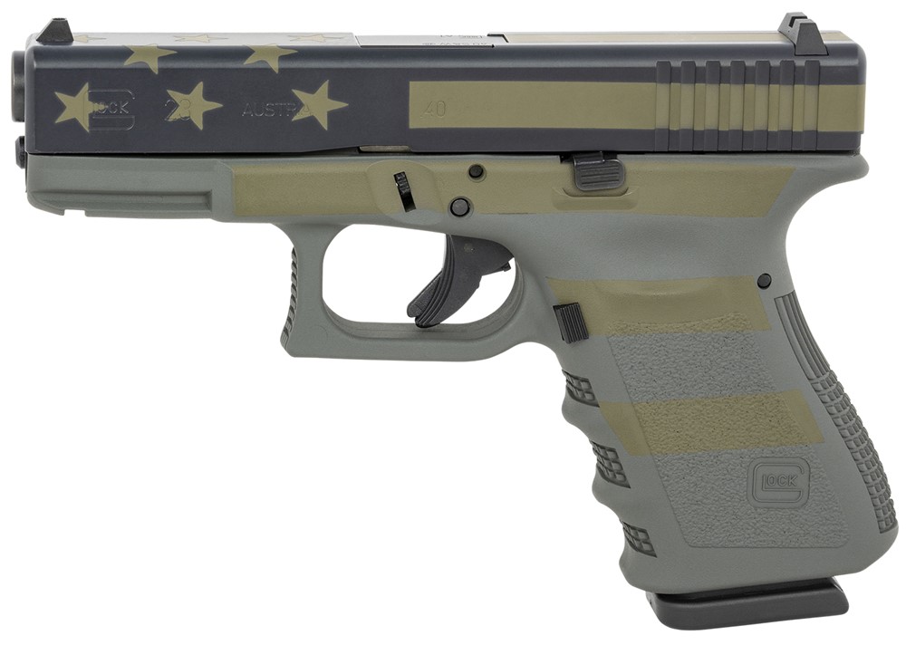 Glock G23 Gen3 40 S&W Pistol 4.02 Operator Flag Cerakote PI2350204OP-img-1