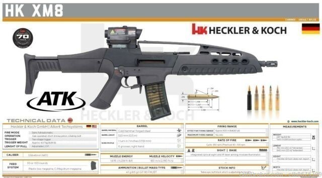 HK XM8 HECKLER & KOCH 3x5ft Banner -img-0