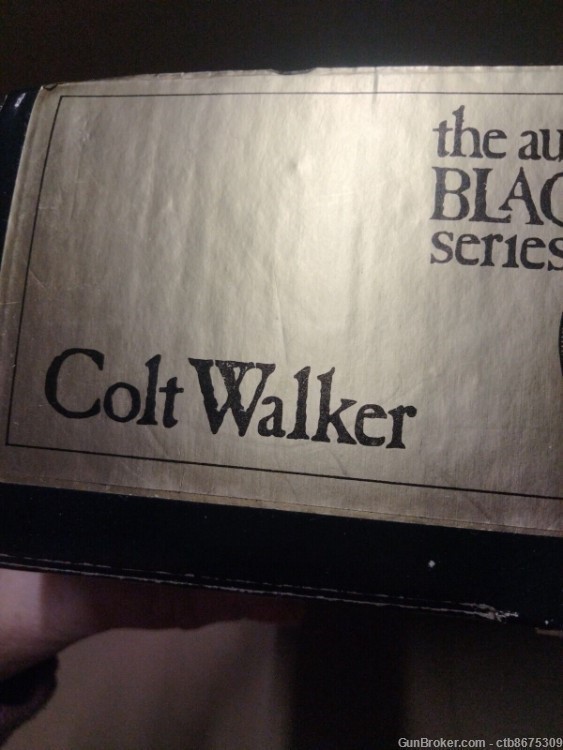 The Authentic Colt Blackpower Series Gun Box Colt Walker (Just Box) Black-img-0