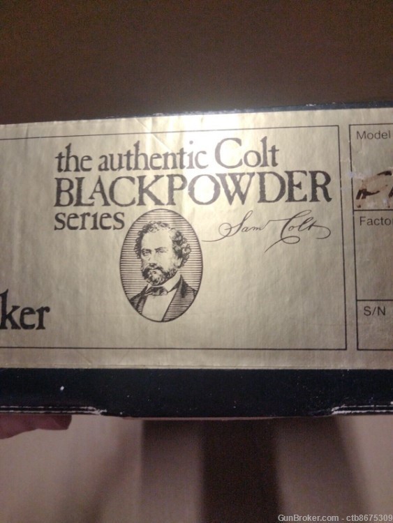 The Authentic Colt Blackpower Series Gun Box Colt Walker (Just Box) Black-img-12