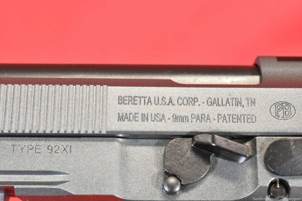 Beretta 92XI Squalo Toni System Upgrades SAO 9mm 4.7" Optic Ready Gray 92XI-img-6