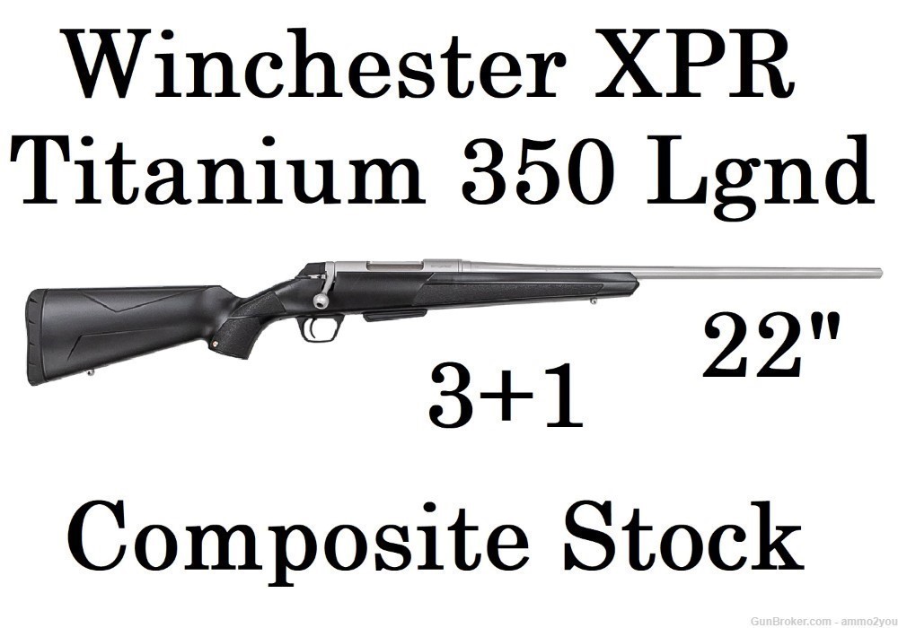 Winchester XPR Titanium 350 Legend Composite - 22" 3+1 - 535763296-img-0