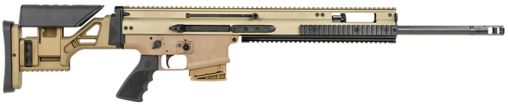 FN SCAR 20s NRCH 6.5 Creedmoor 20 Flat Dark Earth Semi-Auto Tactical Rifle-img-0