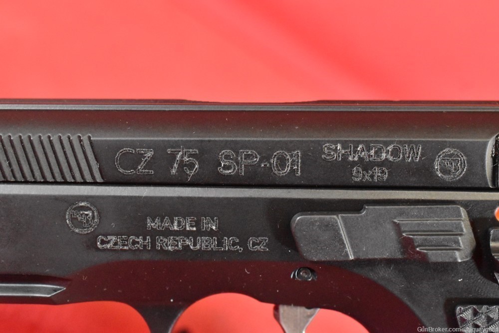 CZ 75 SP-01 Shadow Custom 9mm 4.6" Ambi Safety 91031 CZ75 Shadow-Custom-img-6