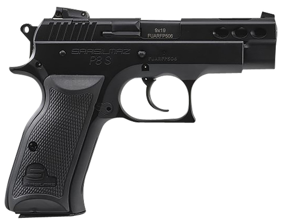 SAR USA P8S Compact 9mm Luger Pistol 3.80 Black P8SBL-img-0