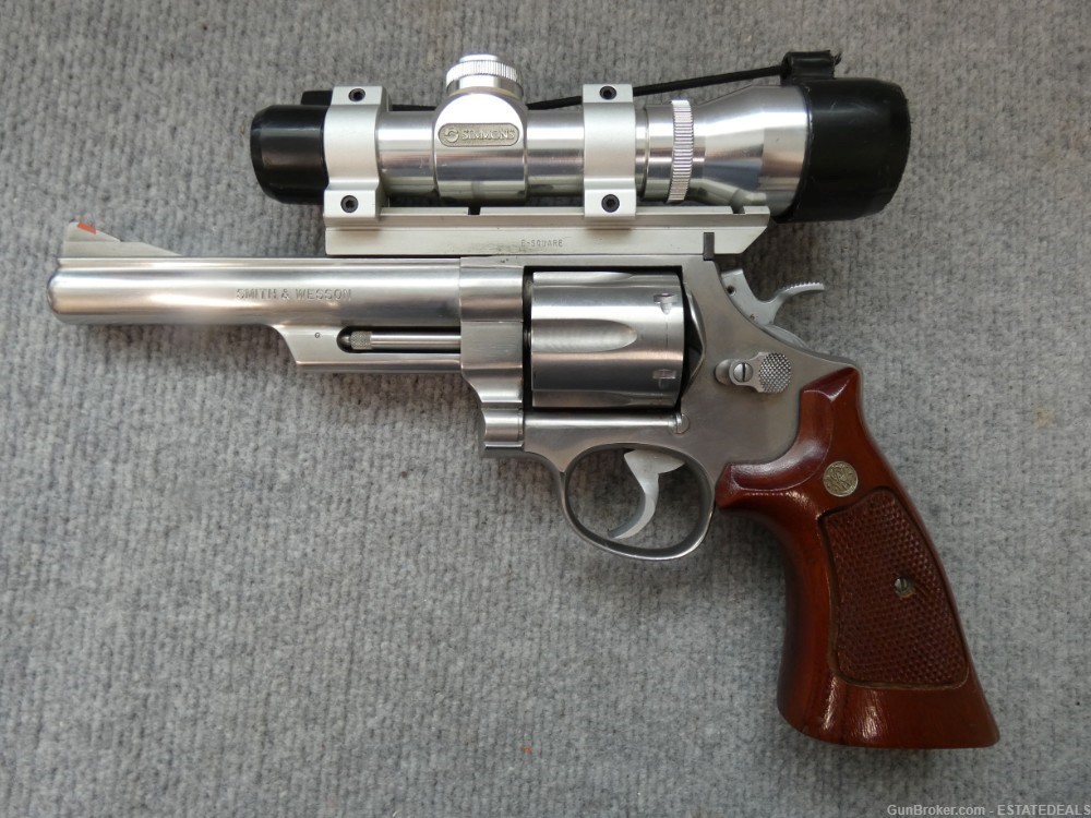 Smith & Wesson Model M 629-1 44 Magnum 6 Inch Simmons Scope-img-0