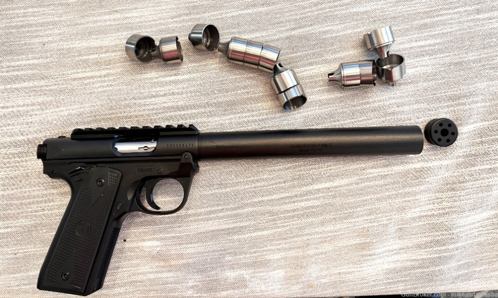 Suppressed Mark IV Ruger with new suppressor that can be used on other guns-img-1