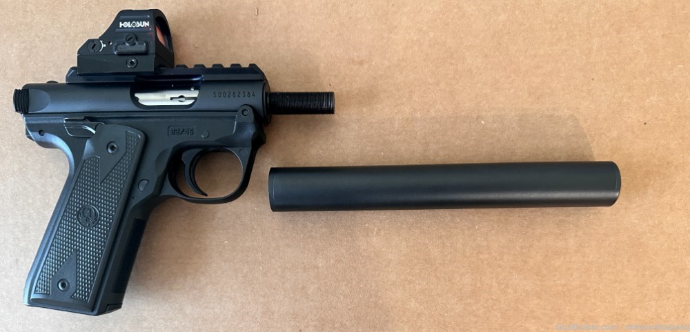 Suppressed Mark IV Ruger with new suppressor that can be used on other guns-img-7