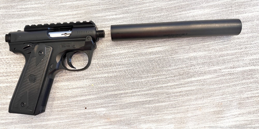 Suppressed Mark IV Ruger with new suppressor that can be used on other guns-img-6