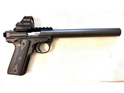 Suppressed Mark IV Ruger with new suppressor that can be used on other guns