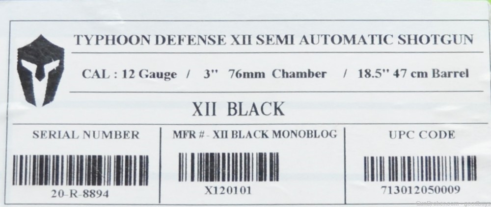 Typhoon Defense XII 3" 12ga 5RD 18.5" X120101 AR Tactical Shotgun 3 MAGS-img-5