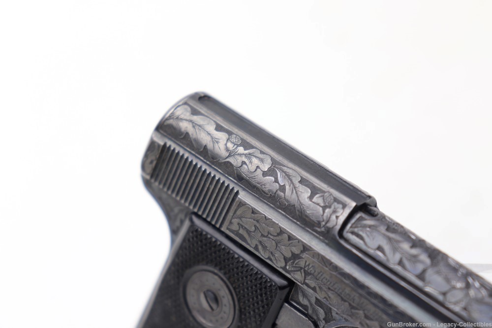 Beautifully Hand Engraved Walther Model 9 .25 ACP -img-18