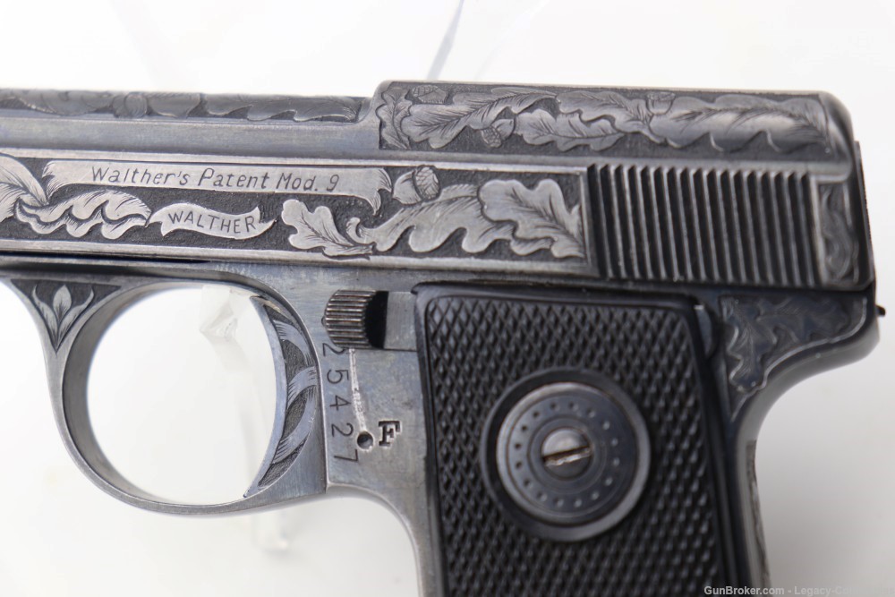 Beautifully Hand Engraved Walther Model 9 .25 ACP -img-7