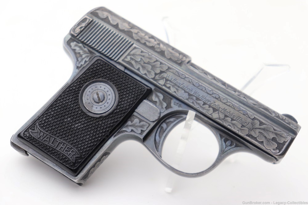 Beautifully Hand Engraved Walther Model 9 .25 ACP -img-3