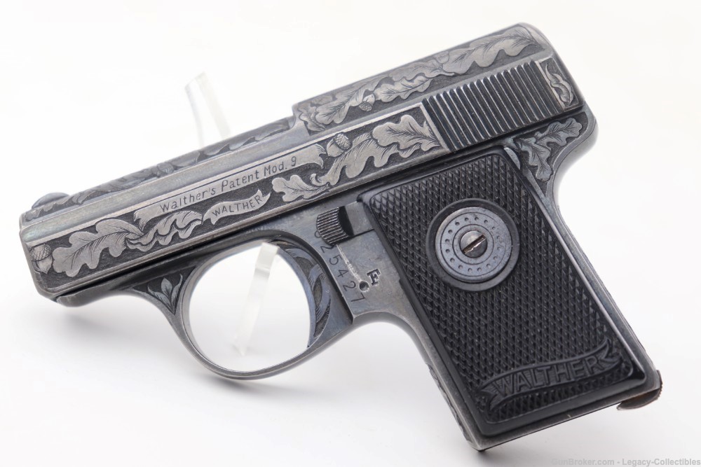 Beautifully Hand Engraved Walther Model 9 .25 ACP -img-1