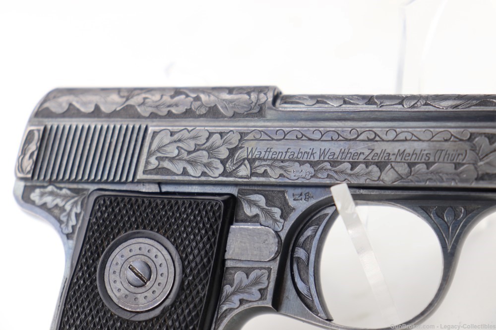 Beautifully Hand Engraved Walther Model 9 .25 ACP -img-11