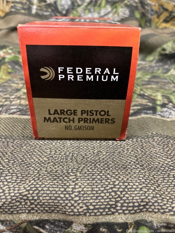 Federal Premium Match Large Pistol  NO. GM150M 1000 PRIMERS-img-1