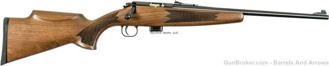 Keystone KSA20410 Model 722 Compact Deluxe Bolt Action Rifle, 16.5" Blued -img-0