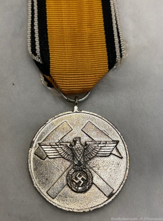 Vintage Original WW2 German Miners Medal Mine Rescue -img-3