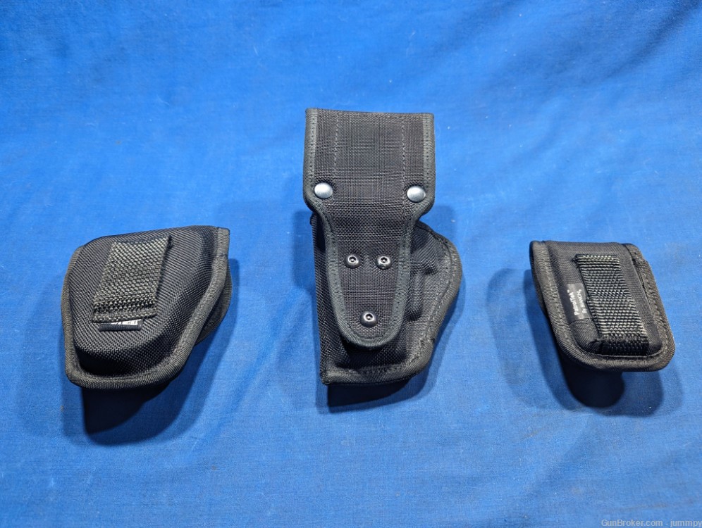 3pc Duty Holster Set Bianchi Level 2 Retention + Cuff Holster +  Pouch-img-1