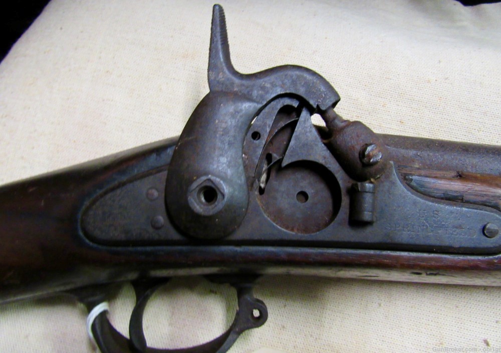 Scarce 1857 Dated Springfield Model 1855 Rifled Musket Civil War -img-4