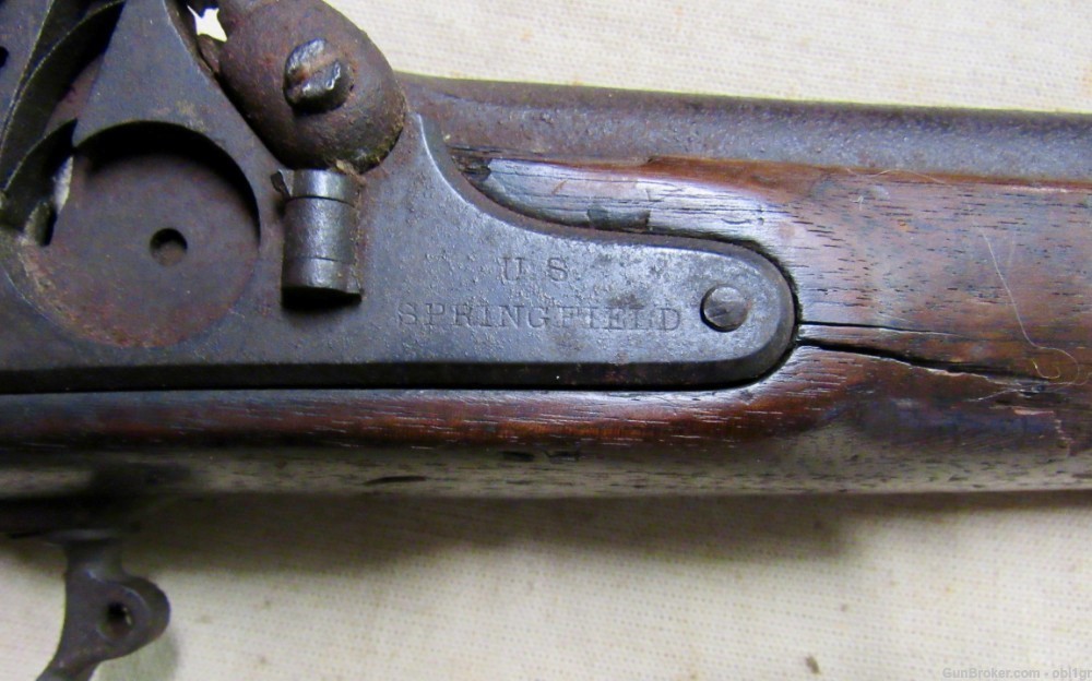 Scarce 1857 Dated Springfield Model 1855 Rifled Musket Civil War -img-3