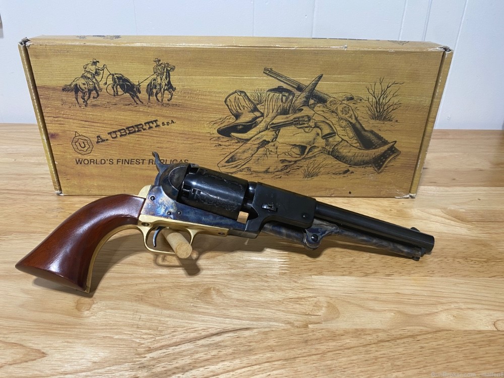 A. Uberti Stoeger Dragoon Civil 0086 7.5” 44 cal Black Powder Revolver-img-0